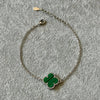 Pulsera insp VC con bano de rodio color verde