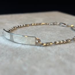 Pulsera Lisa 19cm plata.925