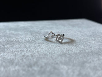 Anillo VC doble trebol 7