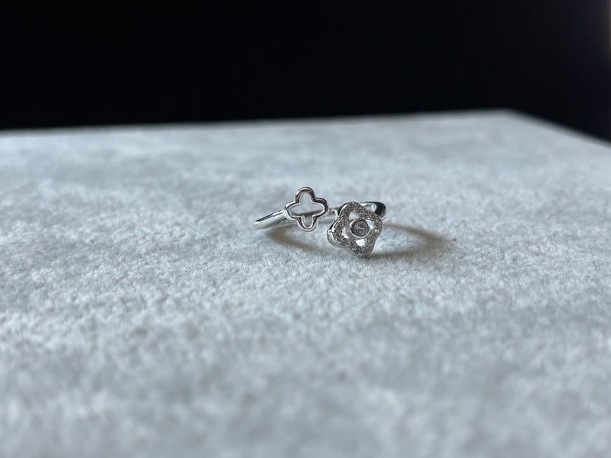 Anillo VC doble trebol 7