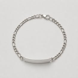 Pulsera Lisa 19cm plata.925