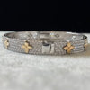 BRAZALETE BANO DE RODIO, PLATA .925