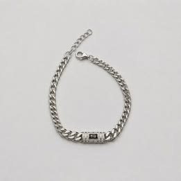 Pulsera Inspirada en Monaco chain Plata .925 con rodio 200cm