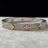 BRAZALETE BANO DE RODIO, PLATA .925