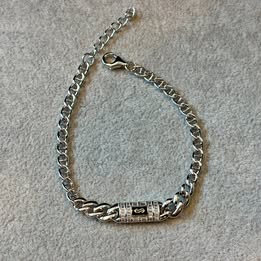Pulsera Inspirada en Monaco chain Plata .925 con rodio 200cm