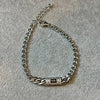 Pulsera Inspirada en Monaco chain Plata .925 con rodio 200cm