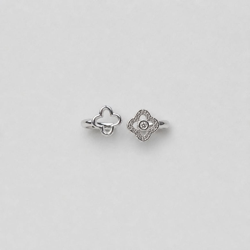 Anillo VC doble trebol 7
