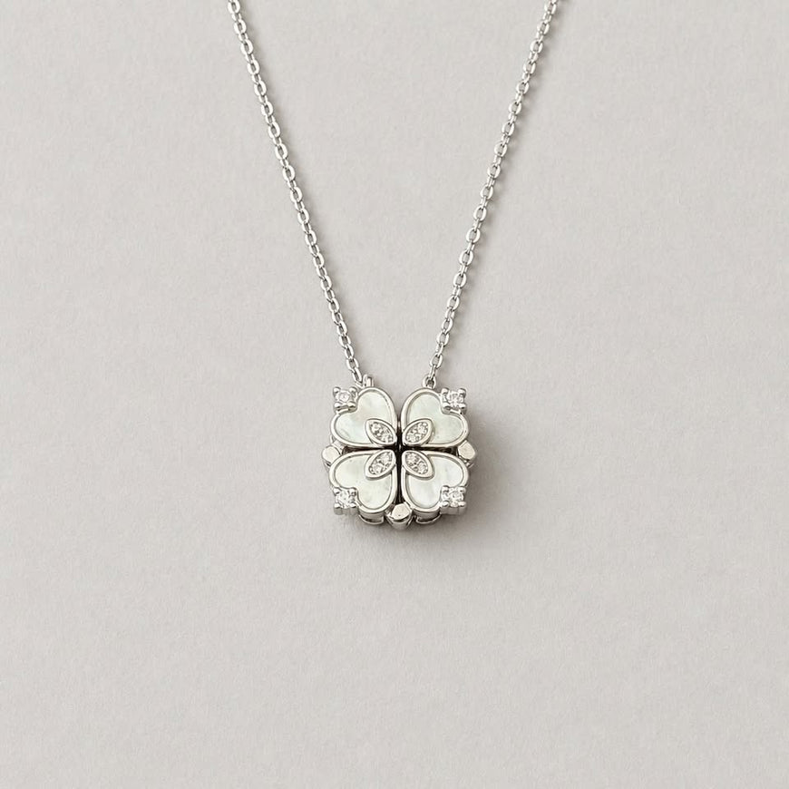 Collar Trebol Perla