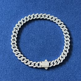PULSERA DE MICROCIRCONIAS CUBANA, BAÑO DE RODIO