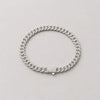 PULSERA DE MICROCIRCONIAS CUBANA, BAÑO DE RODIO
