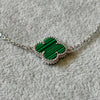 Pulsera insp VC con bano de rodio color verde