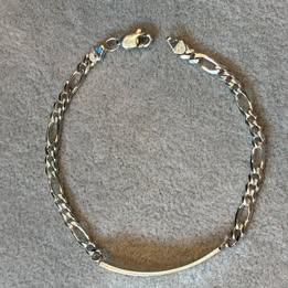 Pulsera Lisa 19cm plata.925