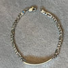 Pulsera Lisa 19cm plata.925