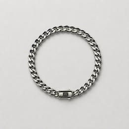 PULSO INSP. MONACO CHAIN 20CM, BAÑO DE RODIO, PLATA .925