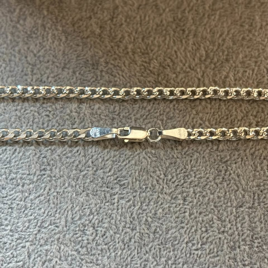 Cadena cubana diamantada 70CM 4mm