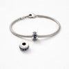 Charm blue Pave clip