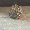 Anillo grande con treboles talla 6,7,8
