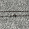 CADENA TORZAL 50CM, BANO DE RODIO, PLATA .925