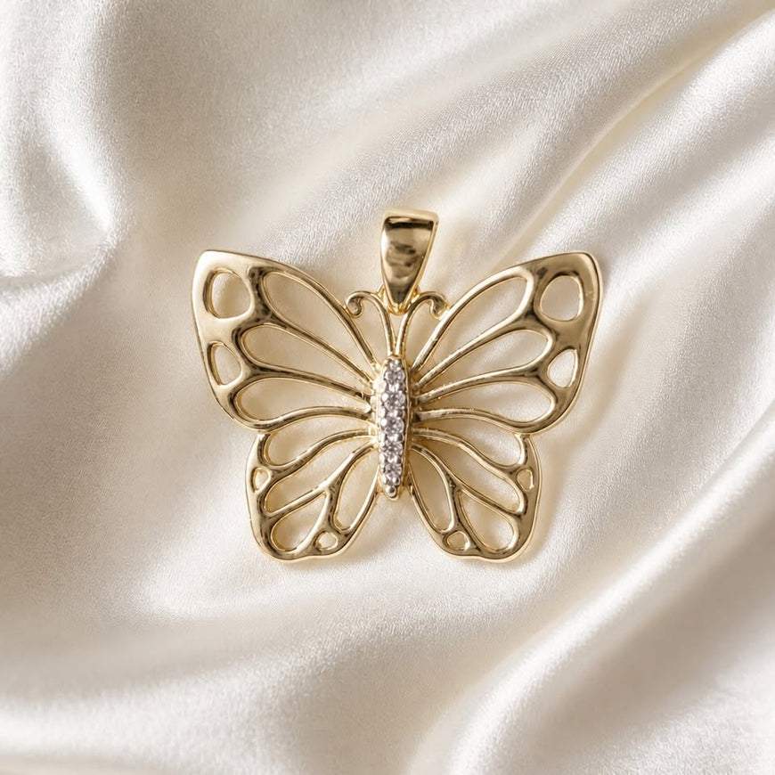 Dije de mariposa Oro 10K