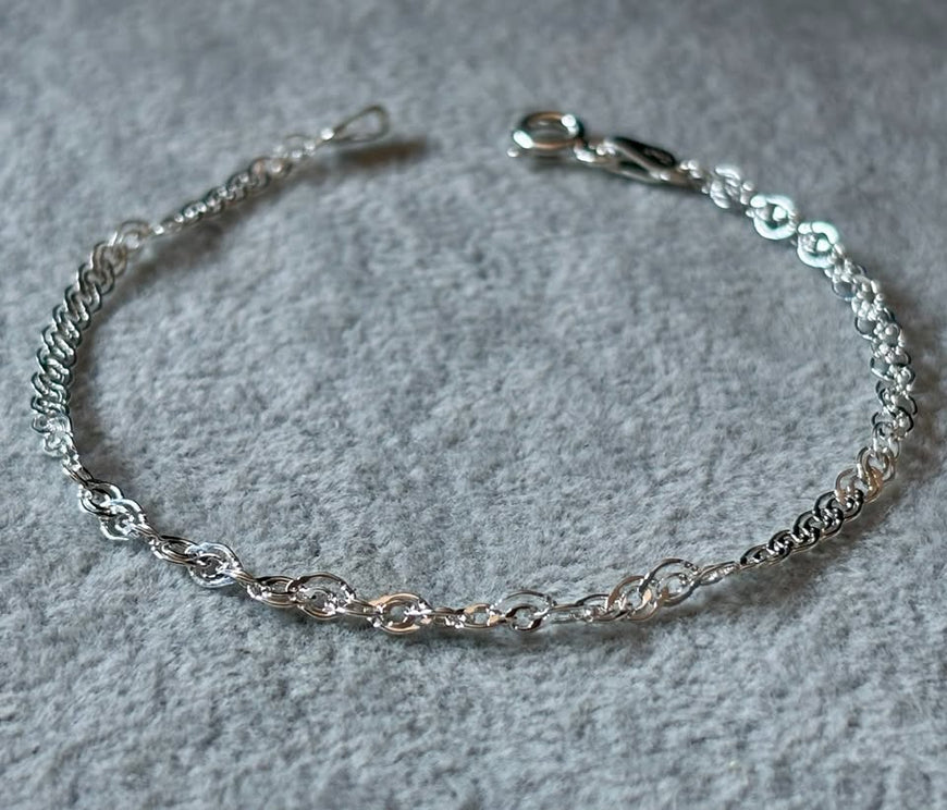 Pulsera eslabon doble 18CM
