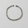 PULSERA CUBANA CON BROCHE DE CAJA 21CM, PLATA .925