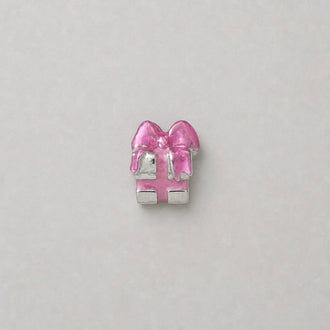 Charm regalo con mono rosa