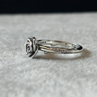 ANILLO INSP. PANDORA DE ROSA, ELIGEN TALLA 5 A LA 9, PLATA