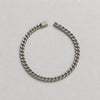 PULSERA CUBANA CON BROCHE DE CAJA 18CM, PLATA .925