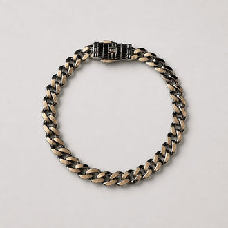 PULSERA INSP. MONACO CHAIN LISA DISEÑO, 20CM bano de rodio