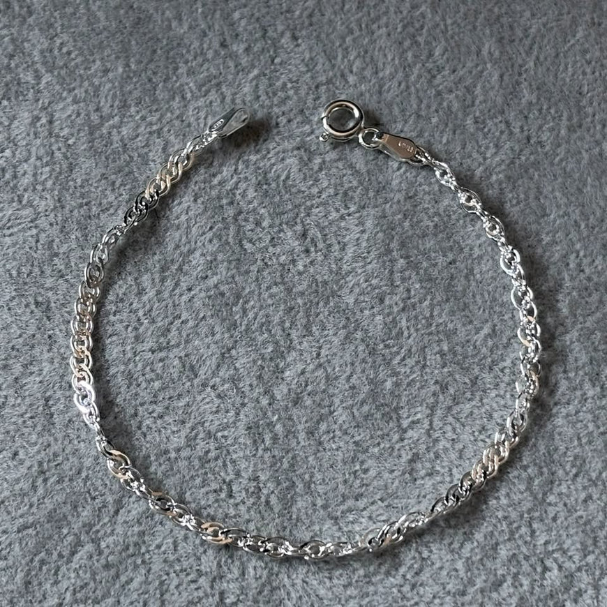 Pulsera eslabon doble 18CM