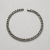 PULSERA CUBANA CON BROCHE DE CAJA 22CM, PLATA .925