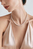 COLLAR CON PERLAS Y BOLITAS DE PLATA, PLATA .925