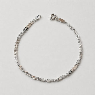 Pulsera eslabon doble 18CM