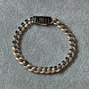 PULSERA INSP. MONACO CHAIN LISA DISEÑO, 20CM bano de rodio