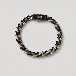 PULSERA INSP. MONACO CHAIN CON CIRCONIA  DISEÑO, 19CM