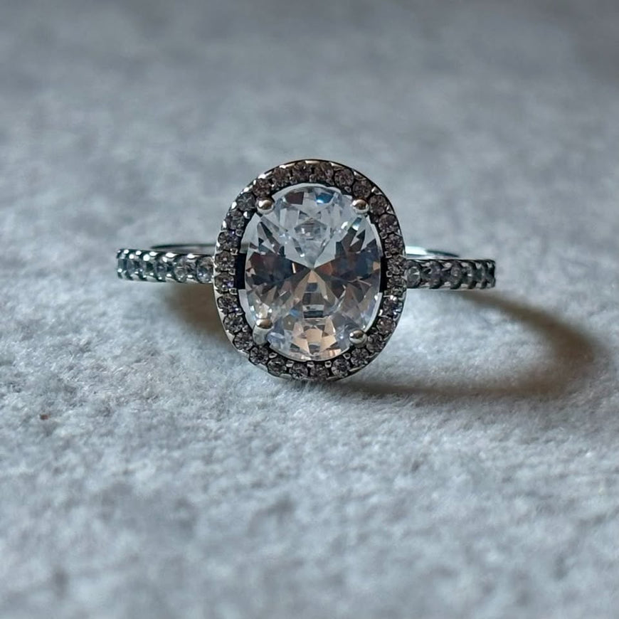 Anillo Pan con zirconia blanca talla 6,7,8