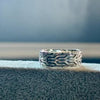 Anillo trensado numbero 11 y #12 plata .925