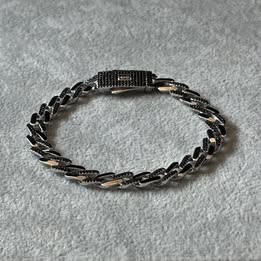 PULSERA INSP. MONACO CHAIN CON CIRCONIA  DISEÑO, 19CM