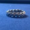 ANILLO TRENZADO, ELIGEN TALLA 6, 7, 8, 9, 10, 11, 12, 13, PLATA .925