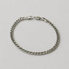PULSERA CUBANA 20CM, PLATA .925