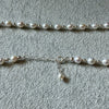 COLLAR CON PERLAS Y BOLITAS DE PLATA, PLATA .925