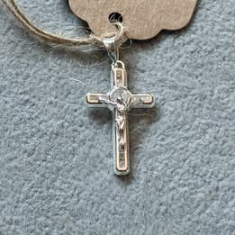 Dije Cruz con circonias 1.5"