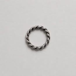 ANILLO TRENZADO, ELIGEN TALLA 6, 7, 8, 9, 10, 11, 12, 13, PLATA .925