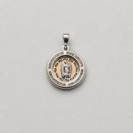 Dije Virgen Guadalupe circulo con circonias