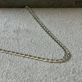 CADENA CUABANA DIAMANTADA DELGADA 60CM, PLATA .925