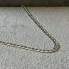 CADENA CUABANA DIAMANTADA DELGADA 60CM, PLATA .925