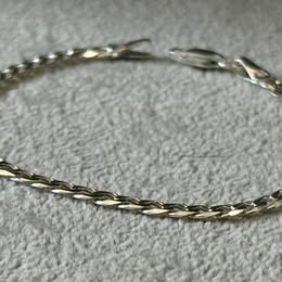PULSERA CUBANA 18CM, PLATA .925
