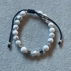 PULSERA AJUSTABLE CON PIEDRA JAULITA Y EMATITE, PLATA .925