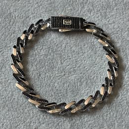 PULSERA INSP. MONACO CHAIN CON CIRCONIA  DISEÑO, 19CM
