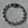 PULSERA INSP. MONACO CHAIN CON CIRCONIA  DISEÑO, 19CM